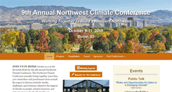Desktop Screenshot of pnwclimateconference.org